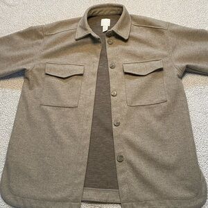 H&M Women's Taupe Shacket Shirt - M